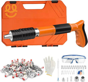 Heavy-Duty Concrete Nail Gun Kit with 10 Free Nails