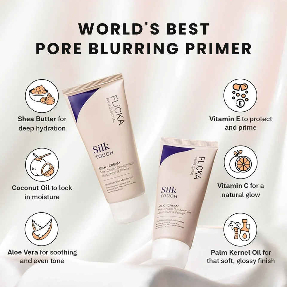 Flicka Silk Touch l Primer and Moisturizer (&  7 Days Return Policy)