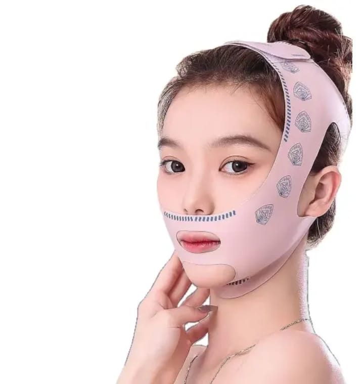 V Lifting Mask – Face Lifting Bandage | Double Chin Reducer | Elastic Face Slimming Strap